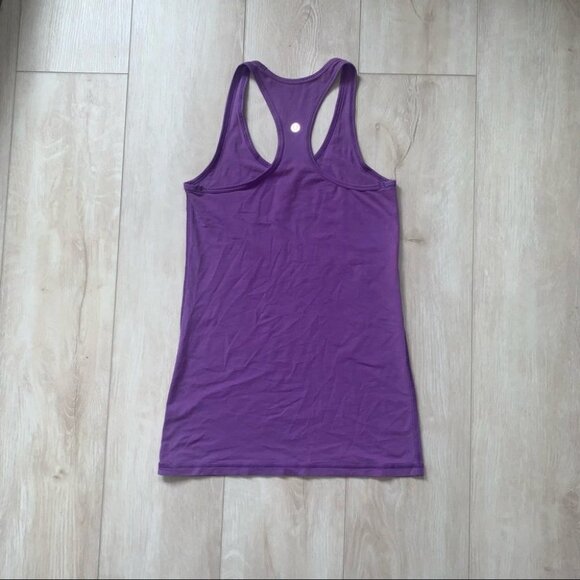 Lululemon Cool Racerback Tank Top Size 4 US Purple Magenta Yoga‎ Athleisure - Picture 6 of 11